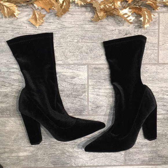 forever 21 velvet boots